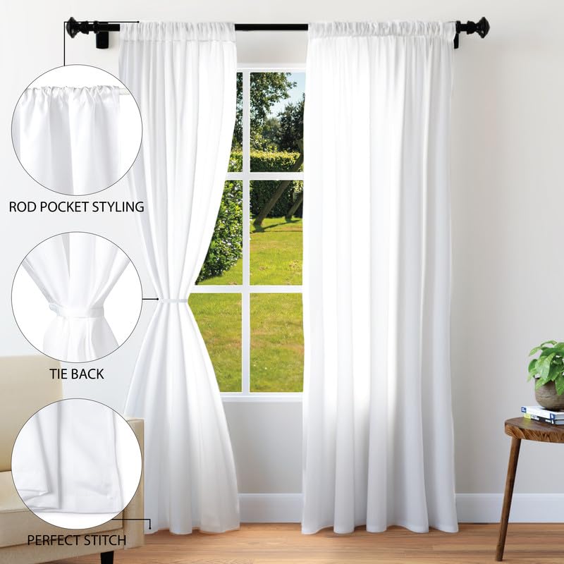 Encasa curtain panels - Durable and machine washable fabric