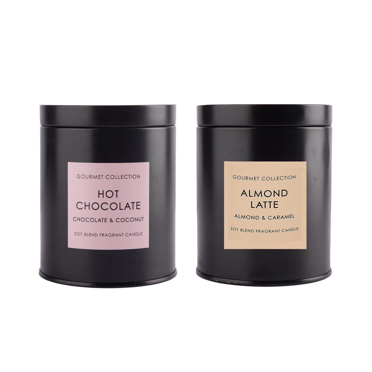 Anko Scented Almond Latte & hot Chocolate Candle | Up to 165 Hours Burn Time | Home Fragrance | Scented Candles for Home Décor | Soy & Paraffin Wax Blend Scented Candle in Steel Container with Lid