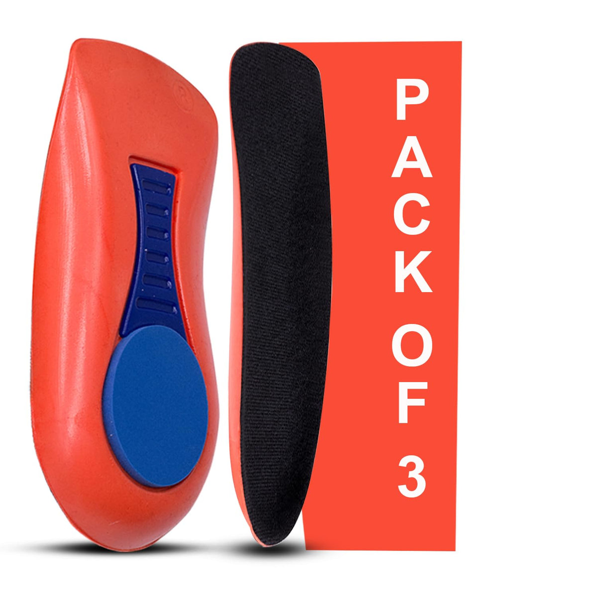 Dr Foot | Insole for Shoes Men | Arch Support for Flat Feet | Flat Feet Arch Support Insole | Shoe Insole | Insoles for Men | Plantar Fasciitis|Arthritis Pain Relief Product|Orthotics|Large-Pack Of 3