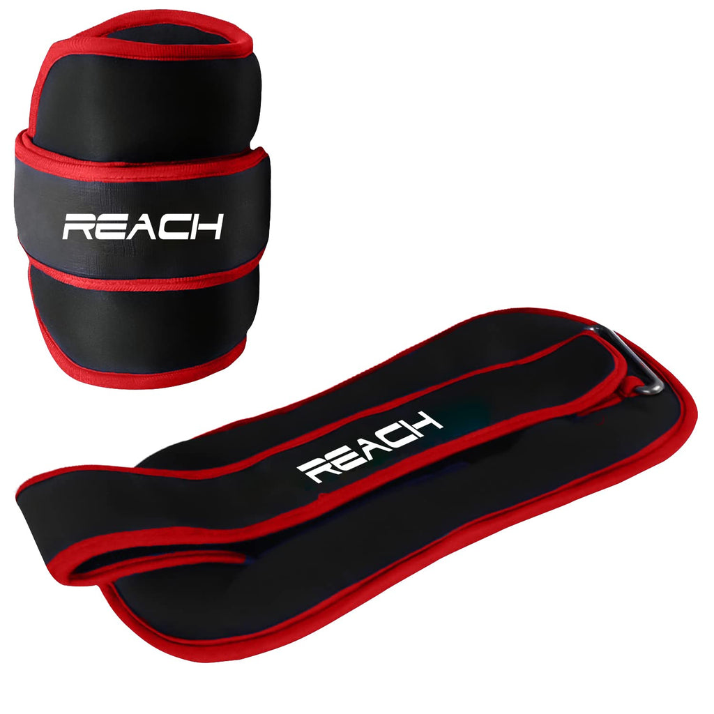Reach Premium Ankle & Wrist Weight Bands 500g X 2 Red | Weights For ...