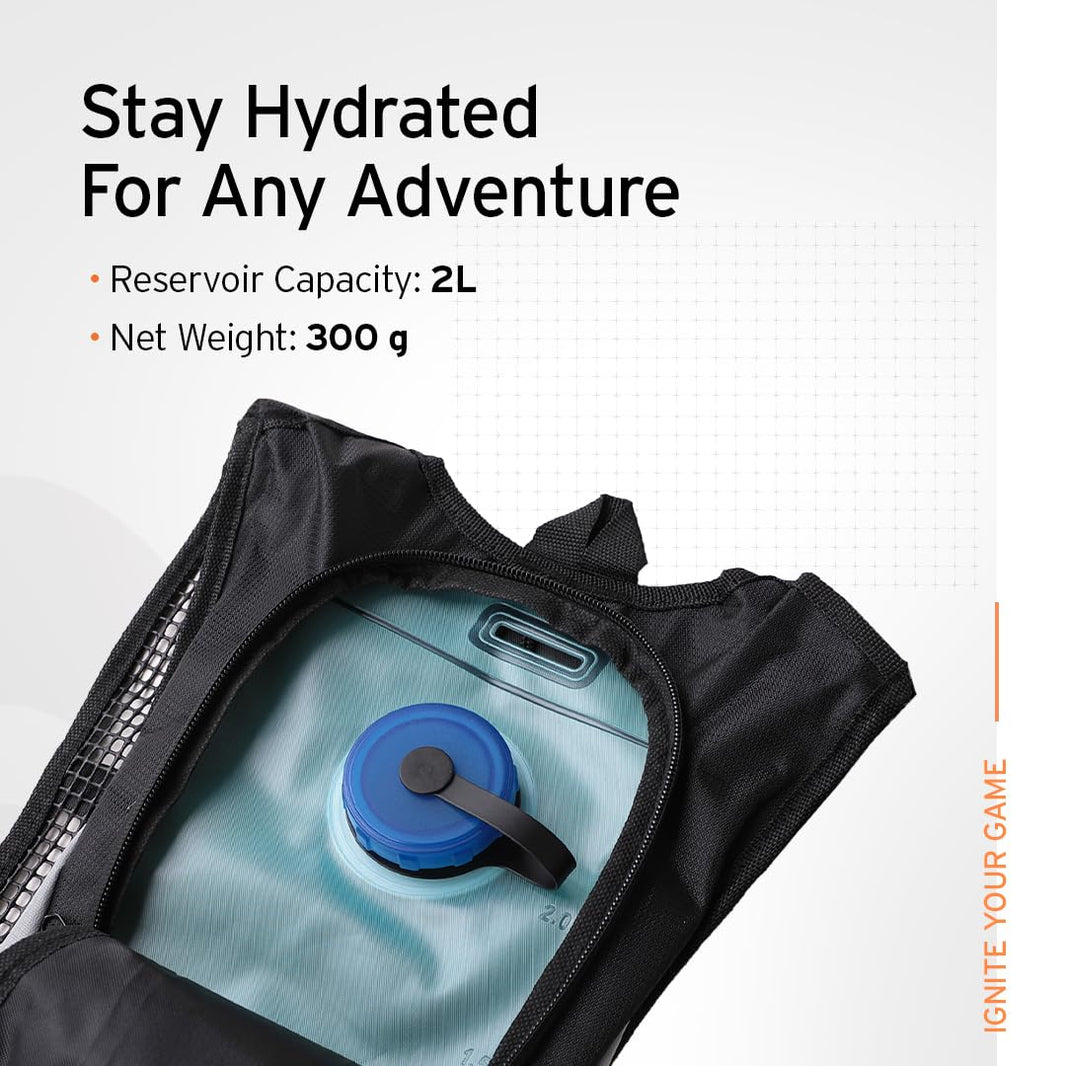 HEAD Lightweight Hydration Backpack with Reservoir 2 litres Perfect GlobalBees Shop