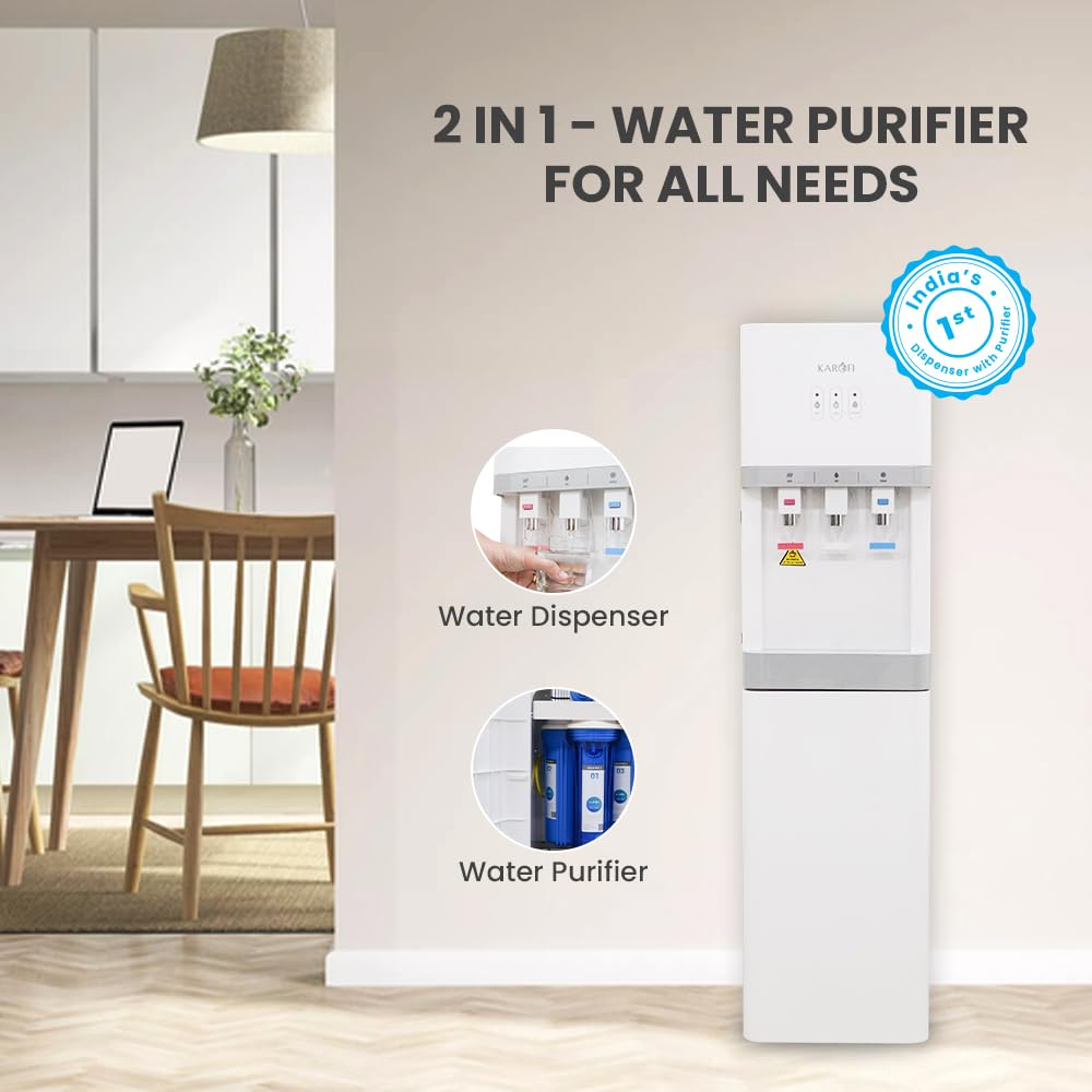 Karofi water dispenser - Home use with hot and cold options