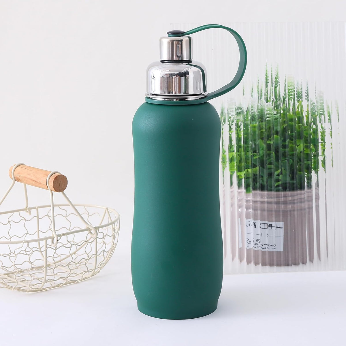 Homestic Vacuum Insulated Water Bottle| Stainless Steel Sipper Water Bottle | Hot & Cold Water Bottle | Leakproof, BPA Free, Rustproof | 750 ML | Green