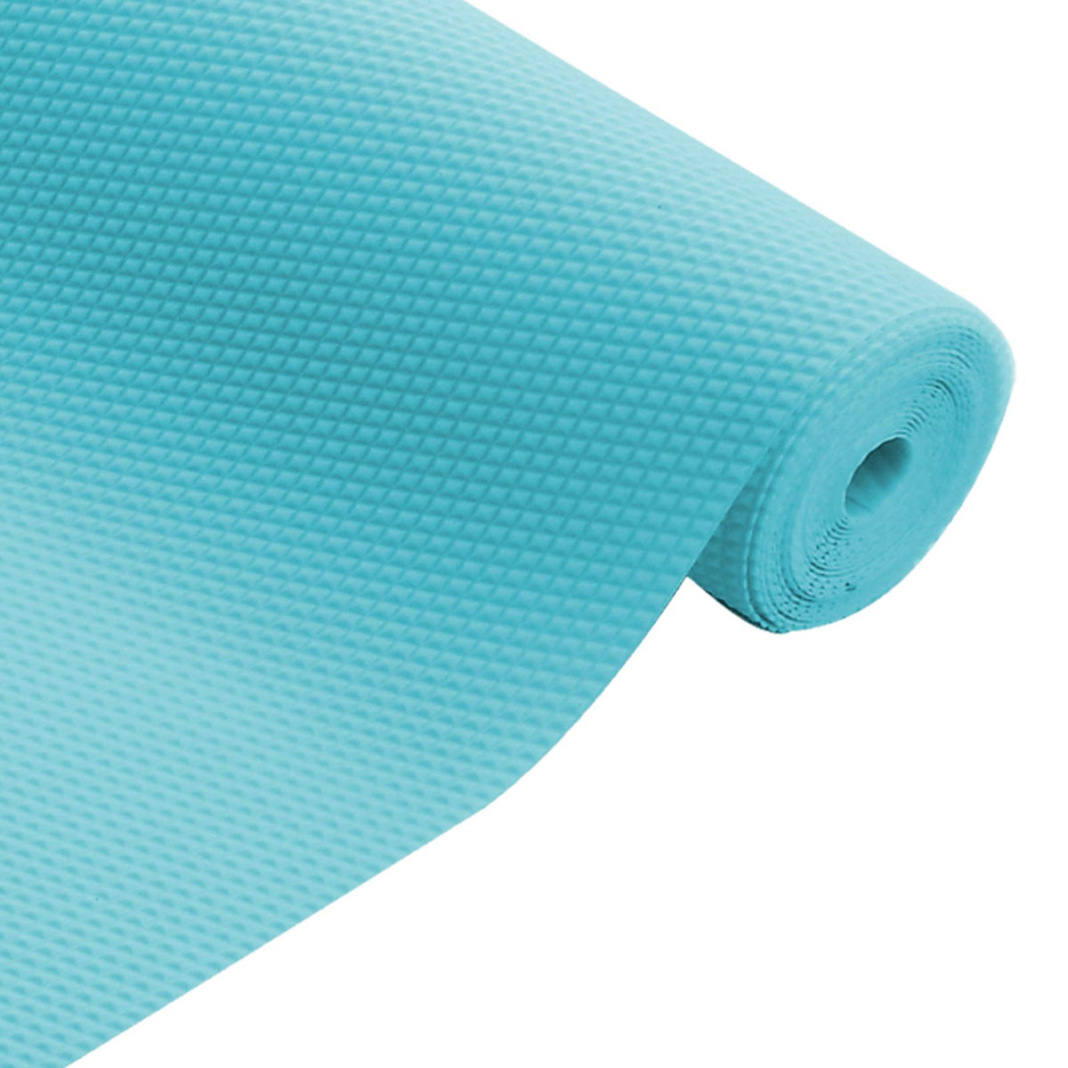 Kuber Industries Multipurpose Diamond Textured Super Strong Anti-Slip Mat Liner,Size 45X150 Cm (1.50 Meter Roll, Light Blue) - (CTKTC045490), PVC