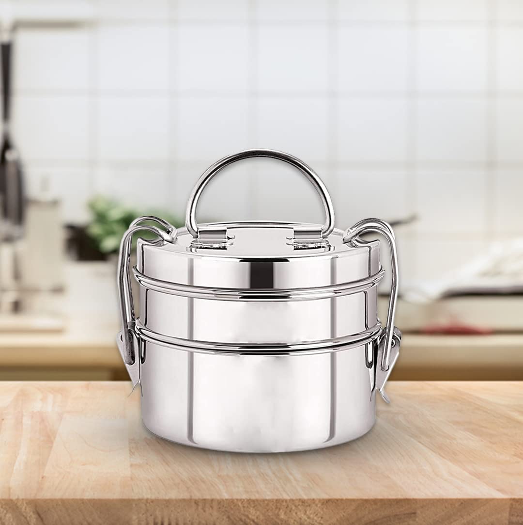 Kuber Stainless Steel Tiffin Box - Perfect for school lunches