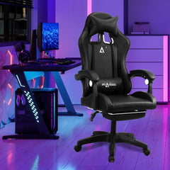 SAVYA HOME Snipe Gaming Chair with Adjustable Headrest & Lumbar Support,135° Recliner Chair| Stretchable Armrest with Footrest,Computer Chair, Apex Crusader Gaming Chair Series (Sniper Black)