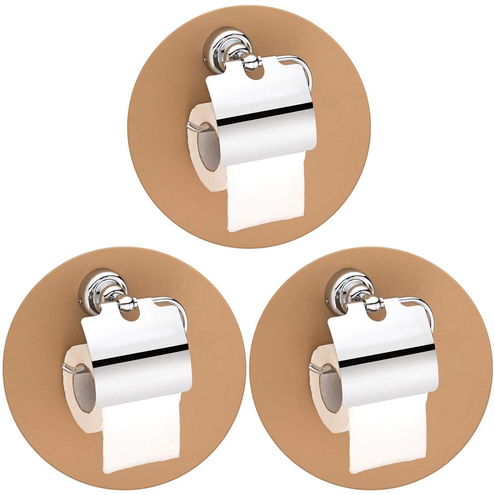 Plantex 304 Grade Stainless Steel Toilet Paper Roll Holder/Toilet Paper Holder in Bathroom/Kitchen/Bathroom Accessories Pack of 3, Skyllo (Chrome)