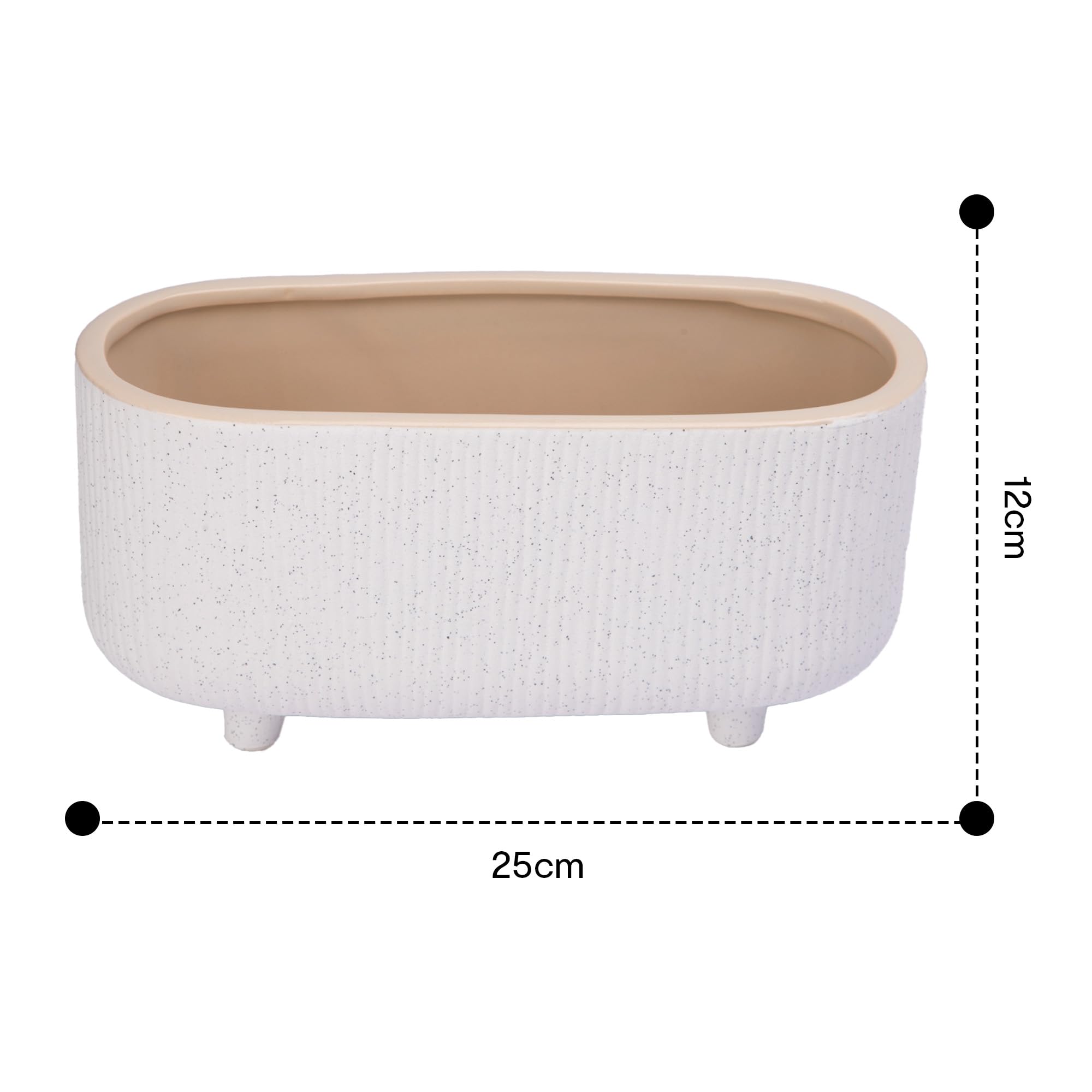 Anko Speckled Trough Planter - Perfect for office greenery