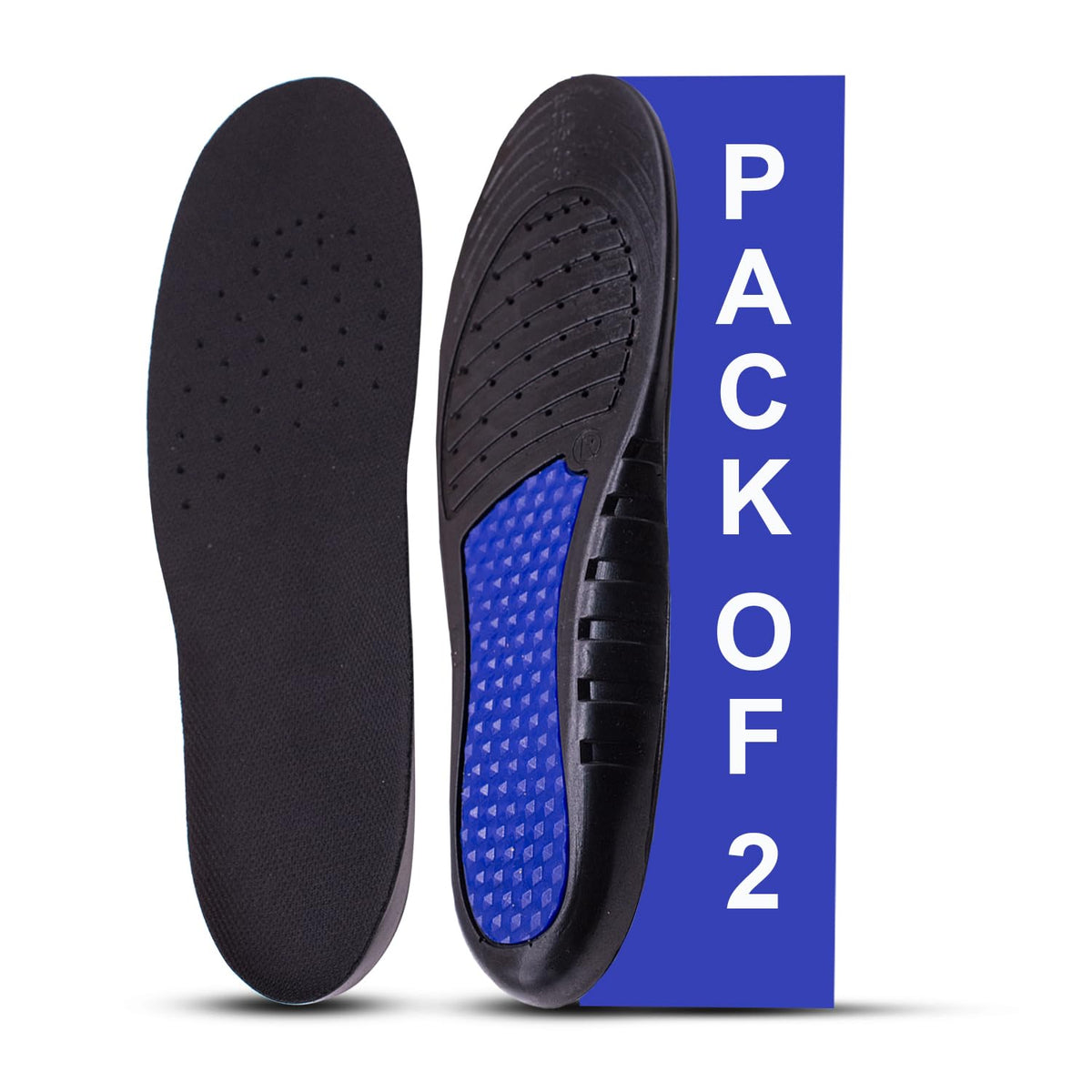 Dr Foot | Insole for Shoes Men | Arch Support for Flat Feet | Shoe Insole for Women | Flat Feet Arch Support Insole | Gel Insoles for Men | Work Insoles | All Day Comfort | Small |1 Pair-Pack Of 2