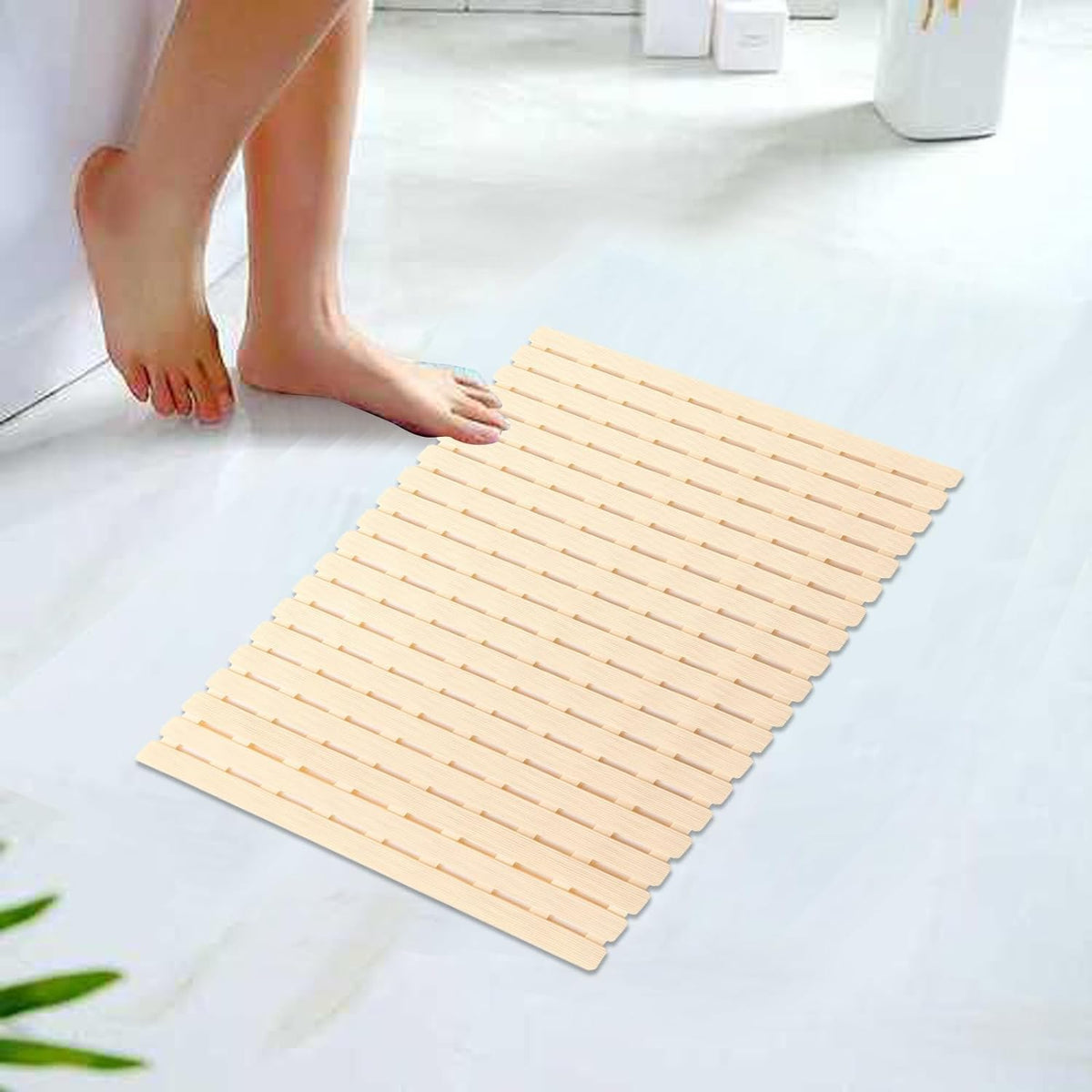 Kuber Industries Bath Mat | PVC Bathroom Mat | Shower Bath Mat | Floor Tub Mat | Bathroom Mud Mat | Anti-Skid Shower Bathroom Mat | JL-01C