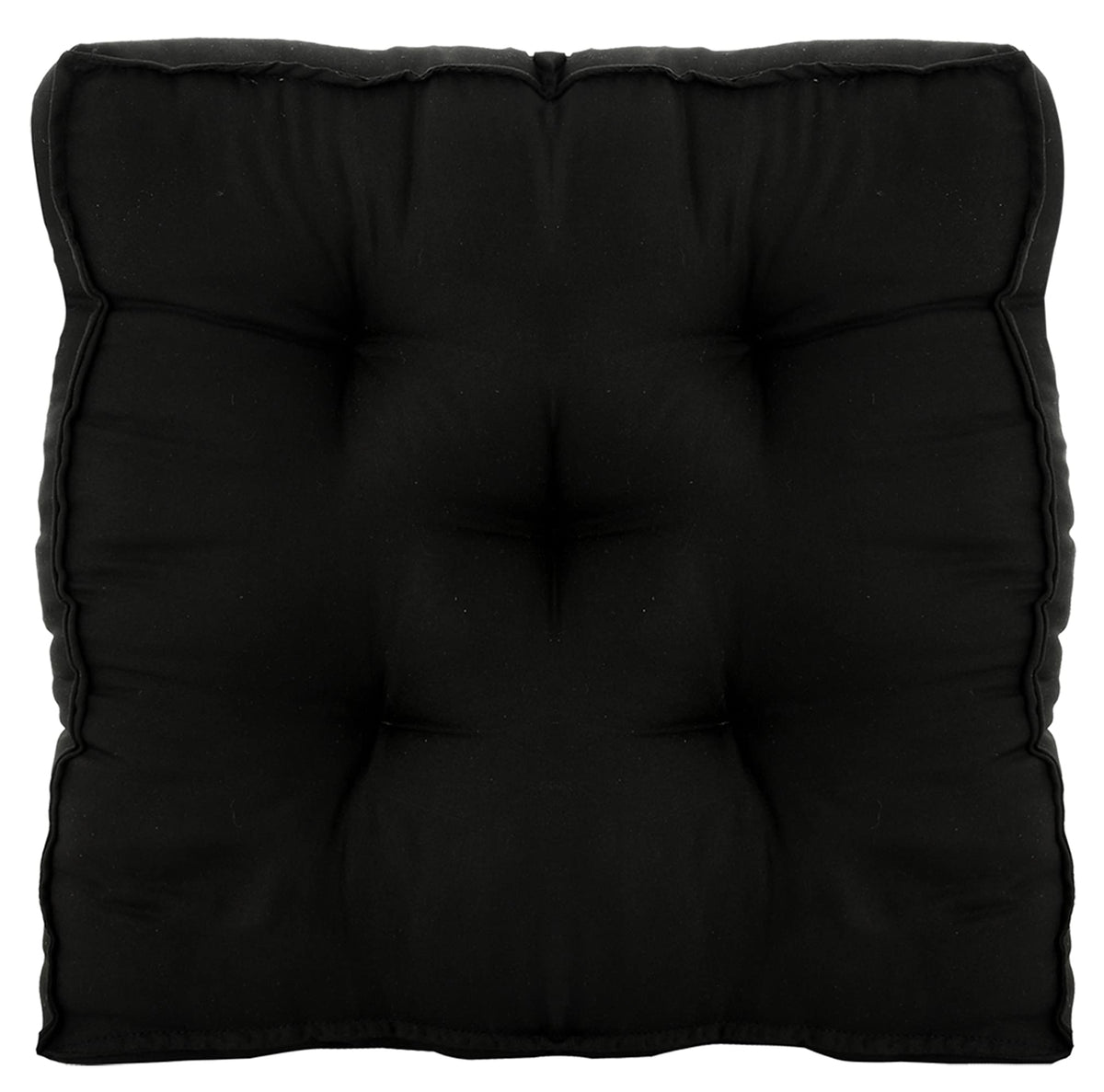 Kuber Industries Microfiber Chair Pad|Chair Cushion Pad for Office, Home|Sitting Cushion|Black