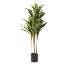 Kuber Industries Corn Artificial Tree | Faux Tree with Pot | 120 CM Tall Planter |Plant for Home Decor | Evergreen Artificial Silk Tree | Plastic | FH-BXT120 | Green