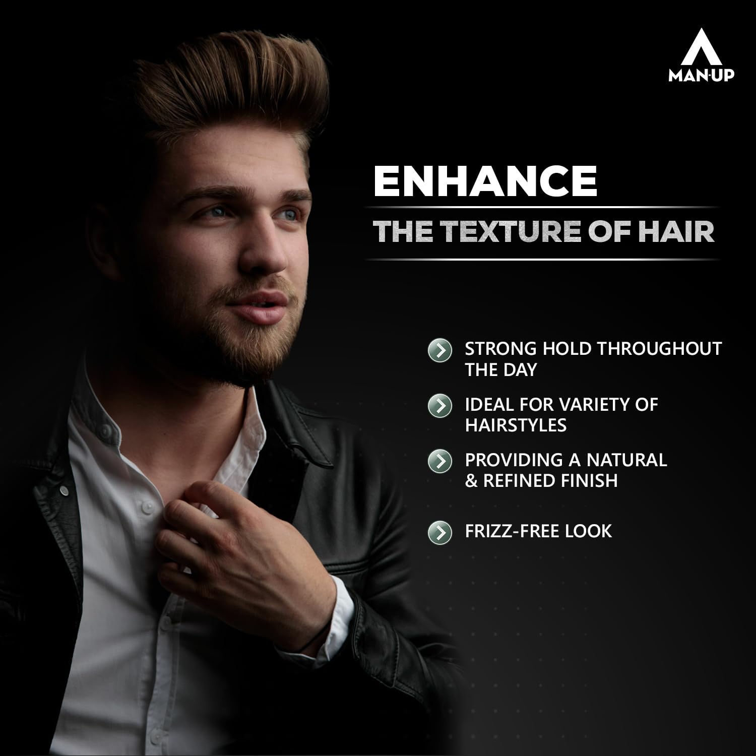 Man UP Hair Comb Wax - Strong hold gel for all hair types