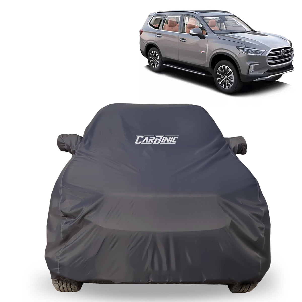 CARBINIC Car Body Cover for MG Gloster 2021 | Water Resistant, UV Protection Car Cover | Scratchproof Body Shield Dustproof All-Weather Cover Mirror Pocket & Antenna | Car Accessories