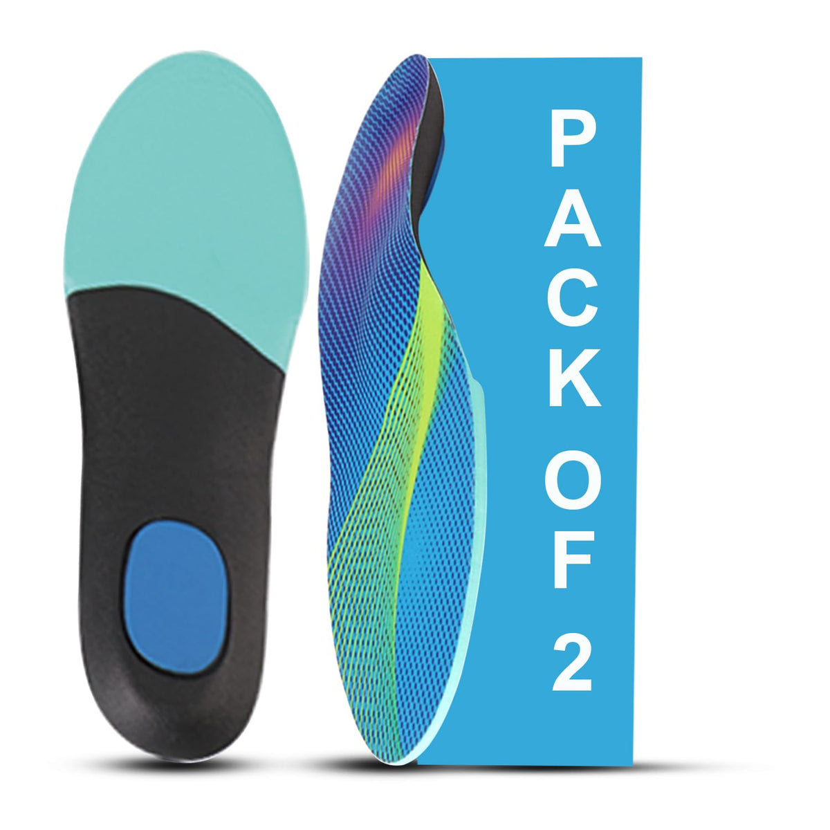 Dr Foot | Insole for Shoes Men | Arch Support for Flat Feet | Flat Feet Arch Support Insole|Shoe Insole|Gel Insoles for Men|Plantar Fasciitis|Slim Back Pain Relief Product|Orthotics|Medium -Pack Of 2