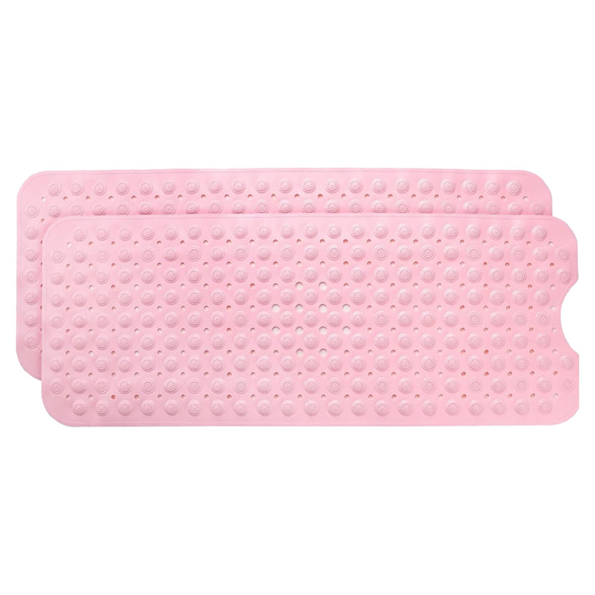 Kuber Industries Bath Mat | PVC Bathroom Mat | Shower Bath Mat | Floor Tub Mat | Bathroom Mud Mat | Anti-Skid Shower Bathroom Mat | M-YSD-40C |Pack of 2| Pink