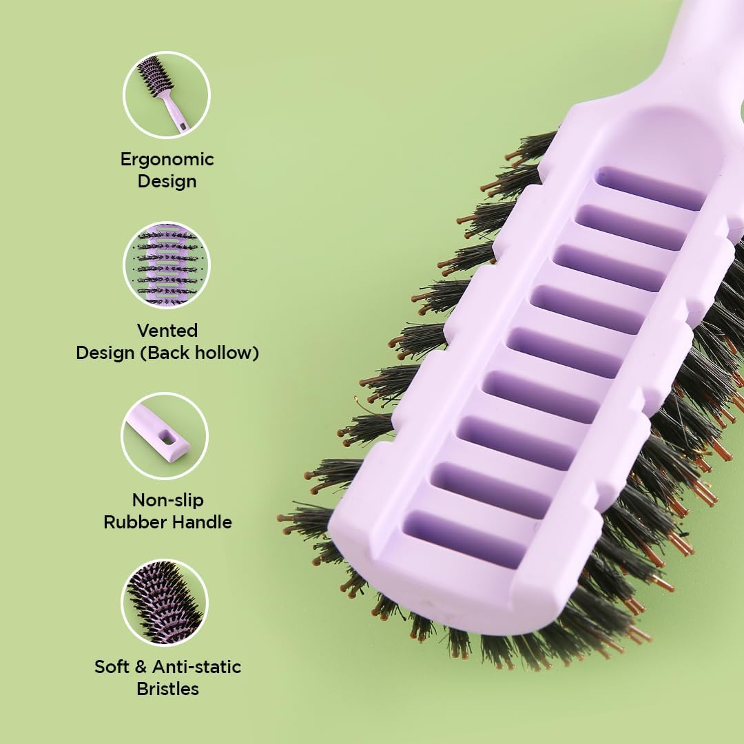 Kuber Industries Round Vented Hair Brush - Travel Accessory