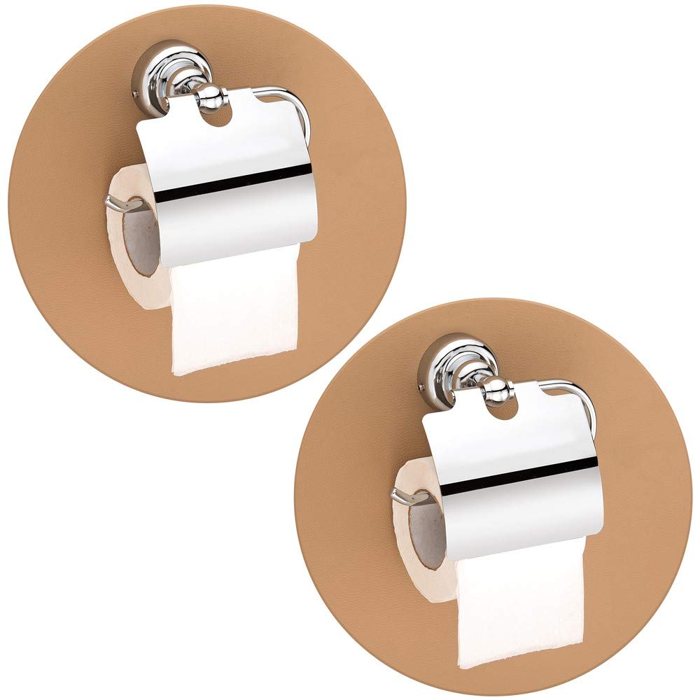 Plantex 304 Grade Stainless Steel Toilet Paper Roll Holder/Toilet Paper Holder in Bathroom/Kitchen/Bathroom Accessories Pack of 2, Skyllo (Chrome)