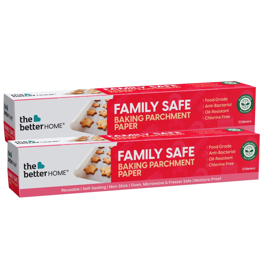 The Better Home Parchment Paper for Baking 21 Meters (Pack of 2) | Non ...