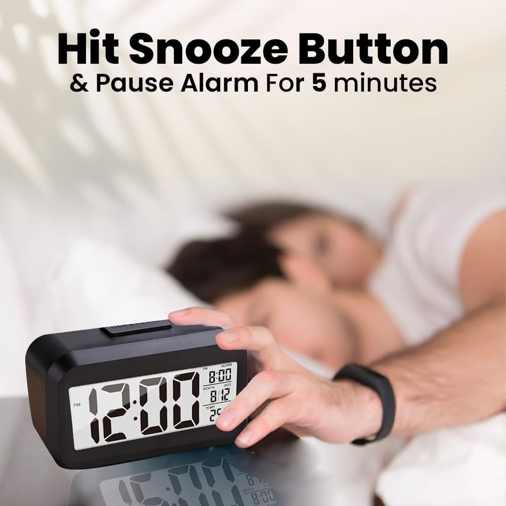 Kuber Industries Digital Alarm Clock - nightstand accessory