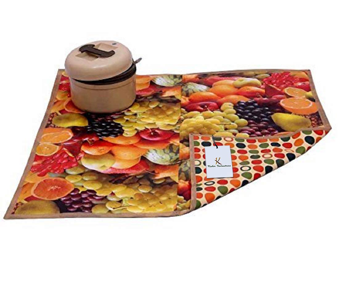 Kuber Industries PVC Food Mat - Multicolour