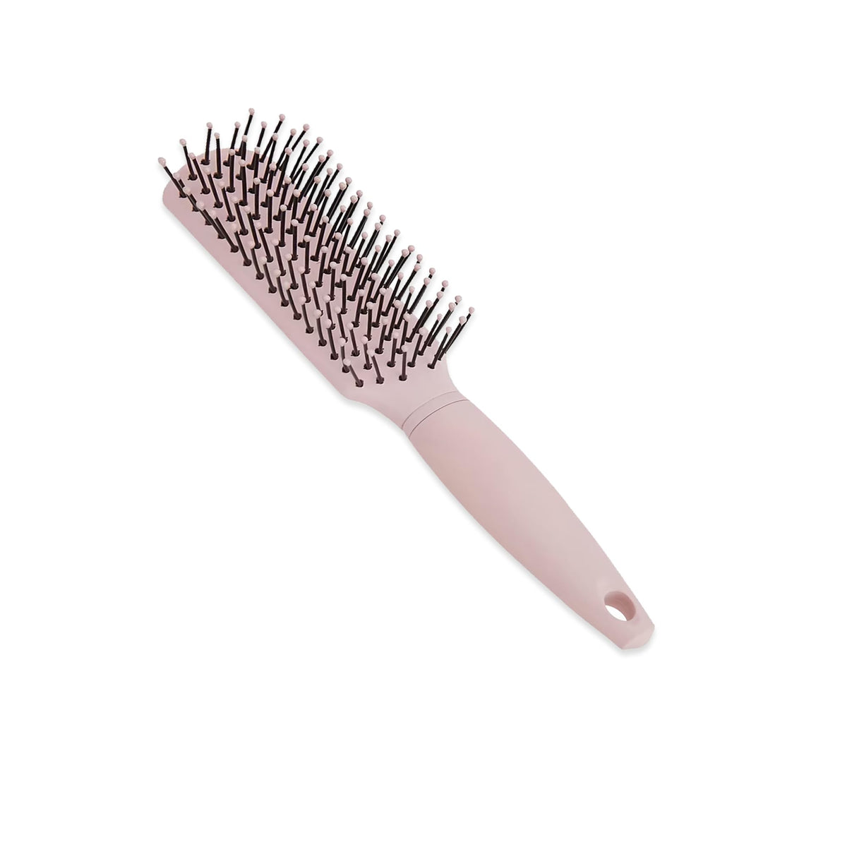 Anko Mini Grooming Flat Hair Brush with Strong & flexible nylon bristles | Anti static ball tips, For Grooming, Volumising & Back Brushing.