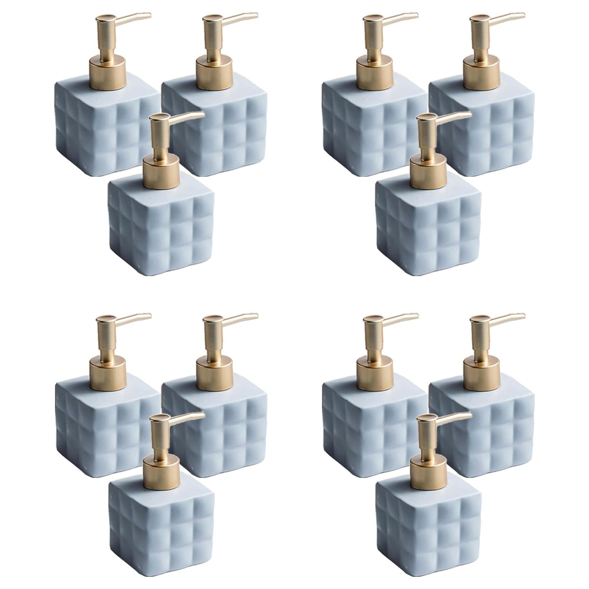 Kuber Industries Liquid Soap Dispenser | Handwash Soap Dispenser | Soap Dispenser for Wash Basin | Shampoo Dispenser Bottle | Bathroom Dispenser Bottle | 12 Piece | Pack of 4 | ZX043GY | 220 ml | Gray