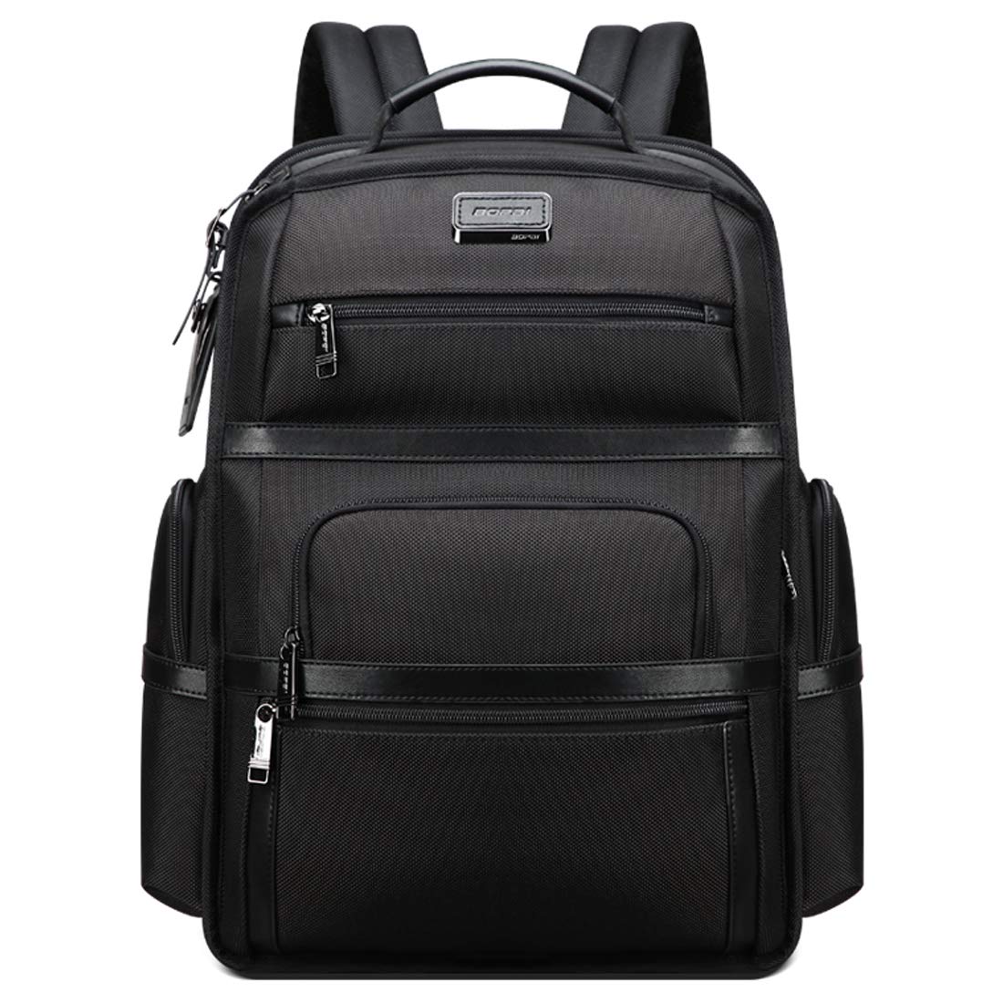 BOPAI Water Resistant Nylon Large Capacity Laptop Backpack (Black)