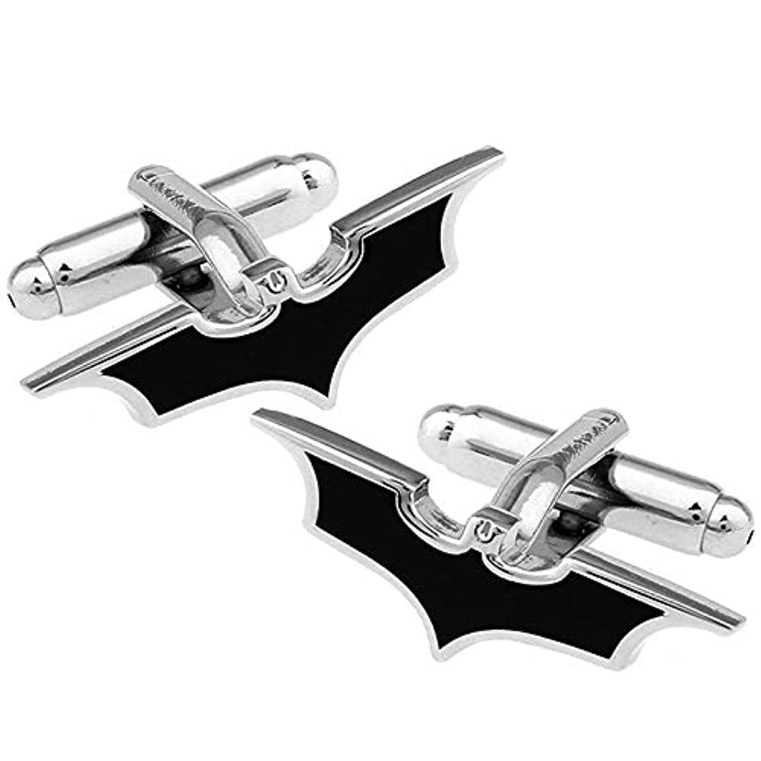 Yellow Chimes Batman cufflinks - ideal for superhero fans