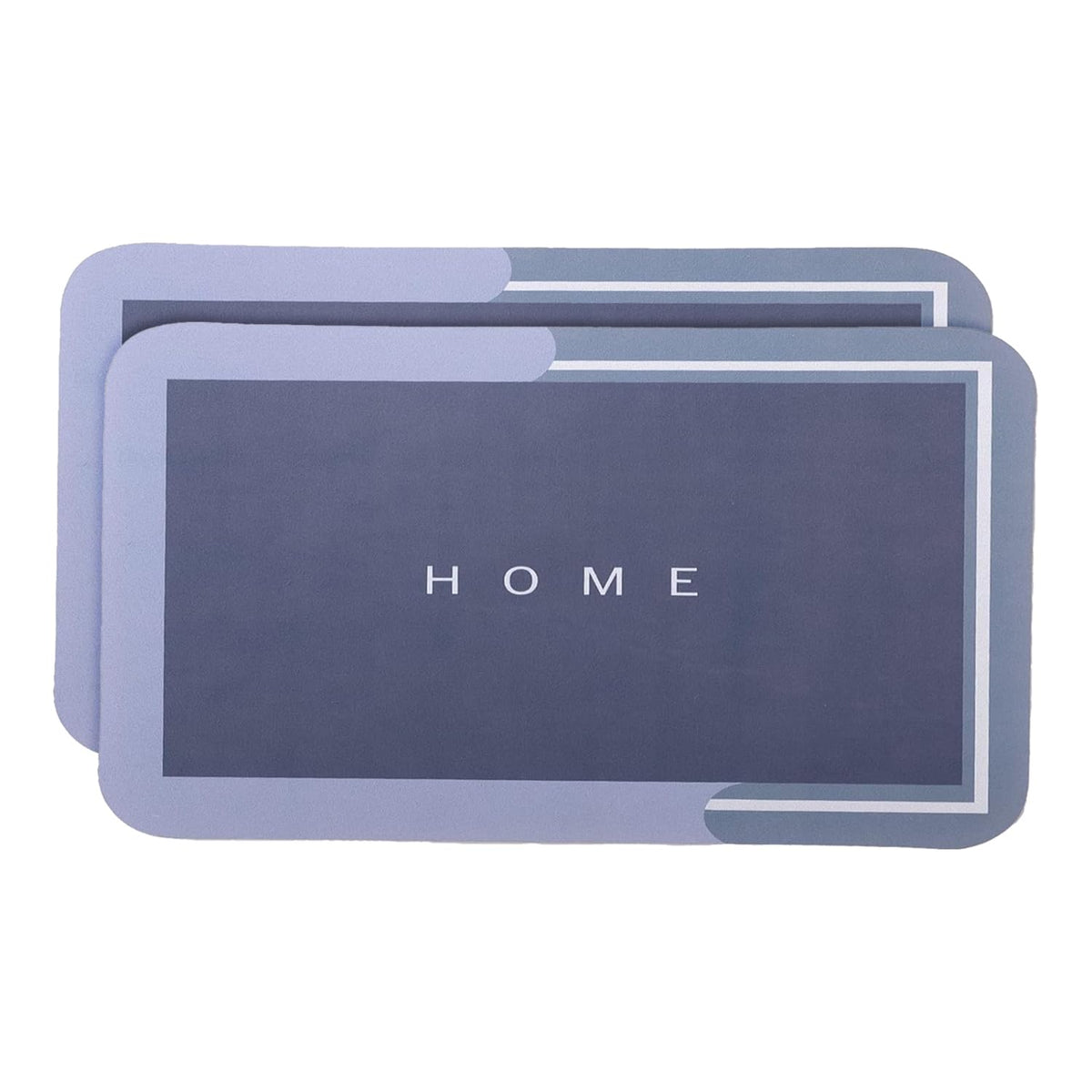 Kuber Industries Bath Mat | PVC Bathroom Mat | Shower Bath Mat | Floor Tub Mat | Diatom Mud Mat | Anti-Skid Shower Bathroom Mat | CF-220806 |Pack of 2| Light Gray