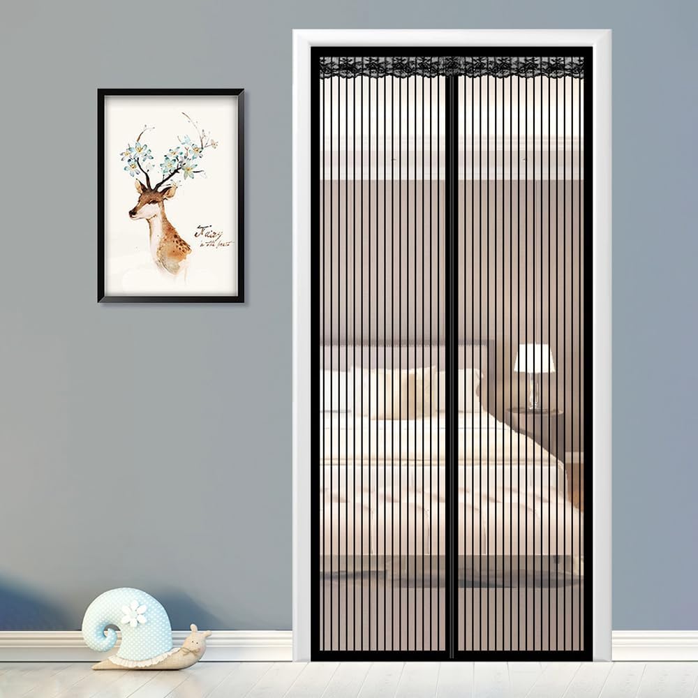 Kuber Industries Magnetic Mosquito Net for Door|Auto Closing Insect fo ...