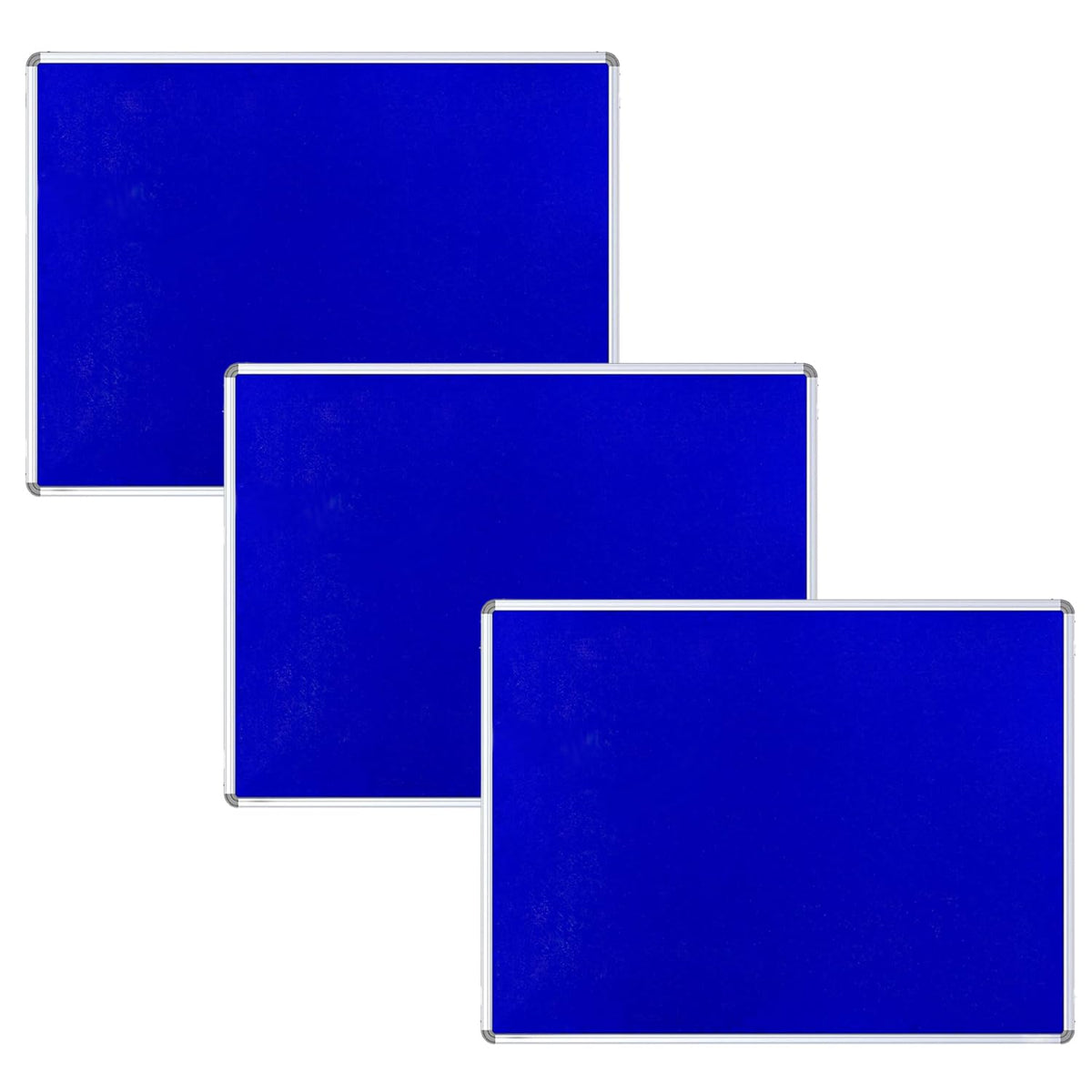 Kuber Industries- Pin-Up Board- 2 x 3 Feet-Pack of 3 (Blue)