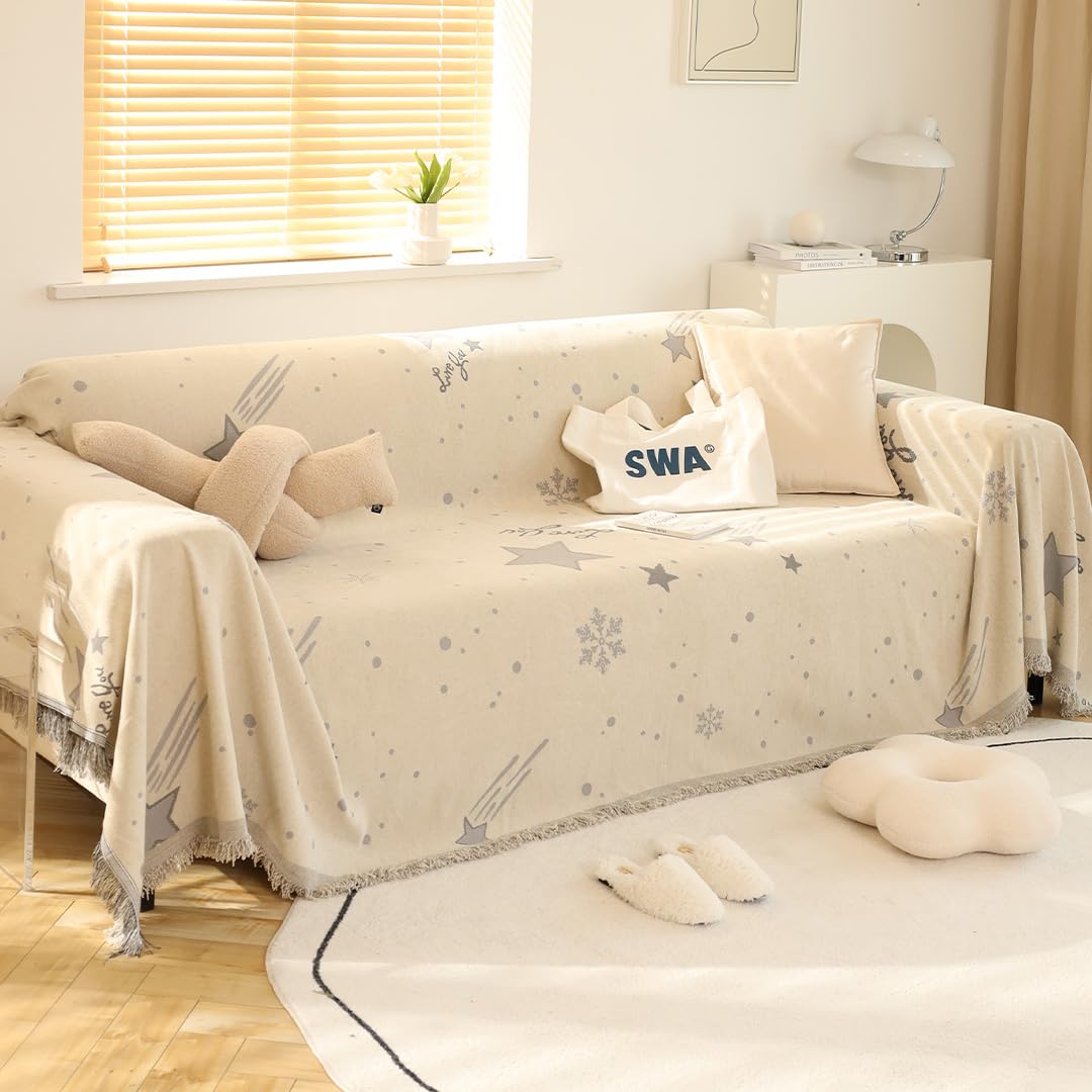 Kuber Industries Versatile Chenille Throws - Fashionable Home Accessory