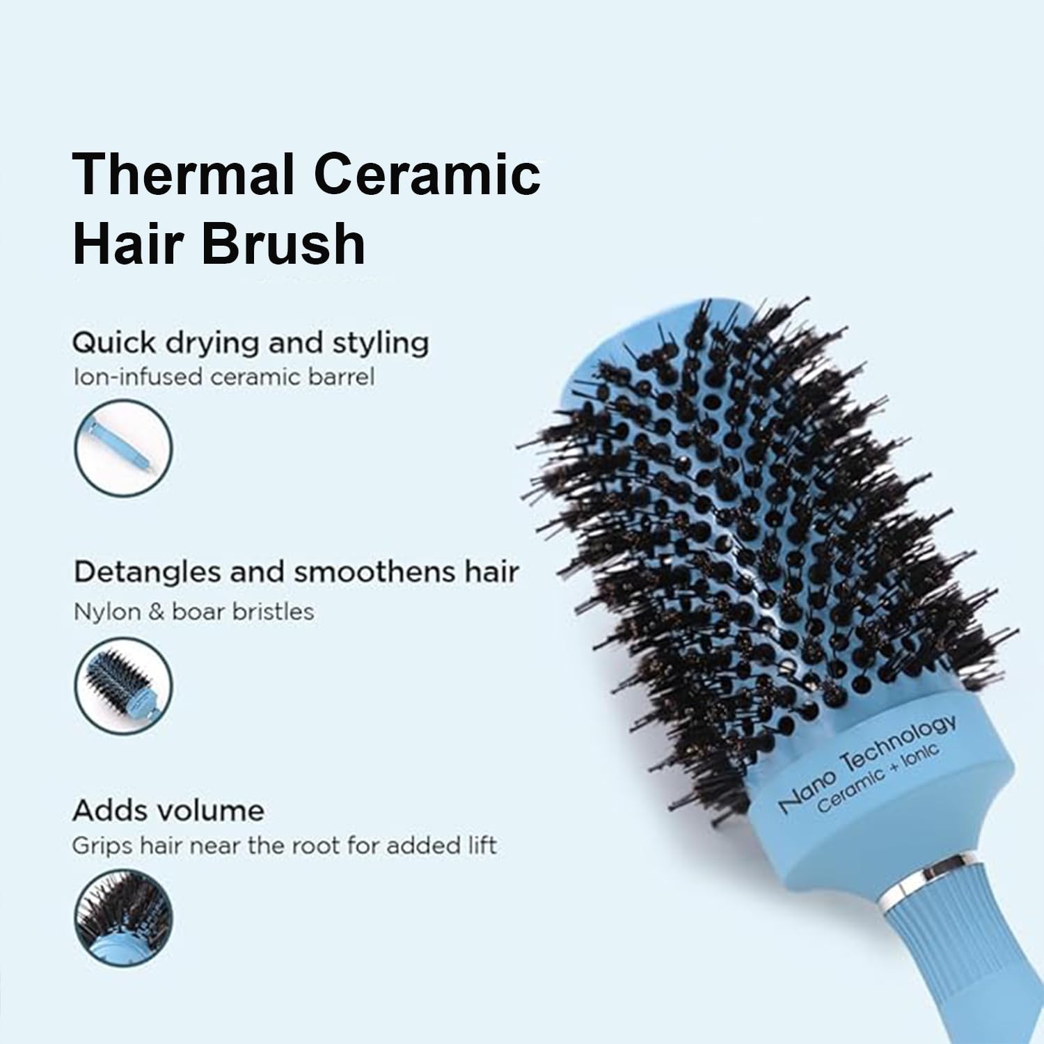 Kuber Industries hair brush - detangling for women