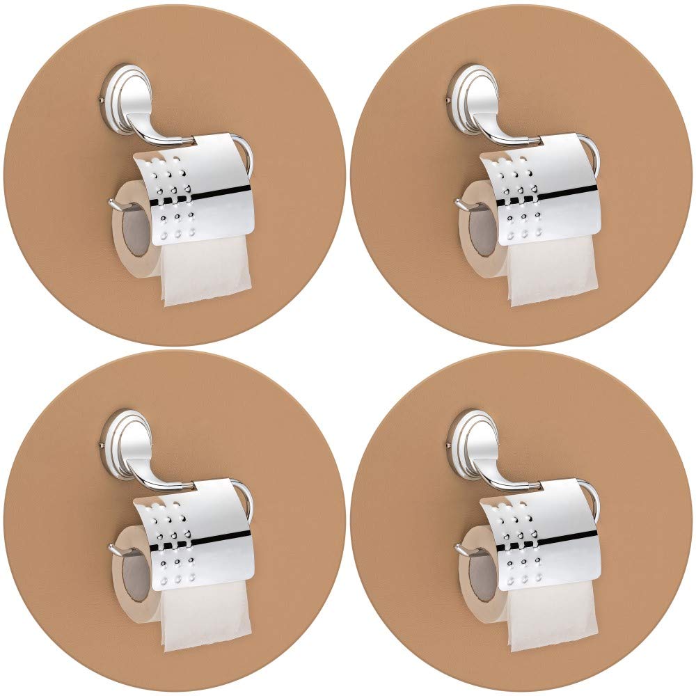 Plantex 304 Grade Stainless Steel Toilet Paper Roll Holder/Toilet Paper Holder in Bathroom/Kitchen/Bathroom Accessories Pack of 4, Cubic (Chrome)