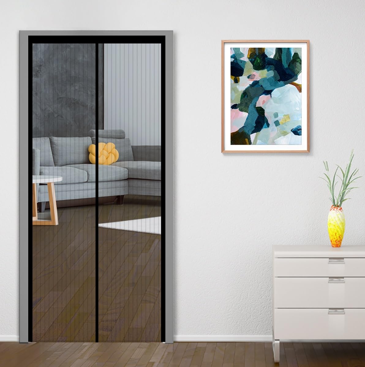 Classic Mosquito Net - Magnetic Door Screen for Pet Owners