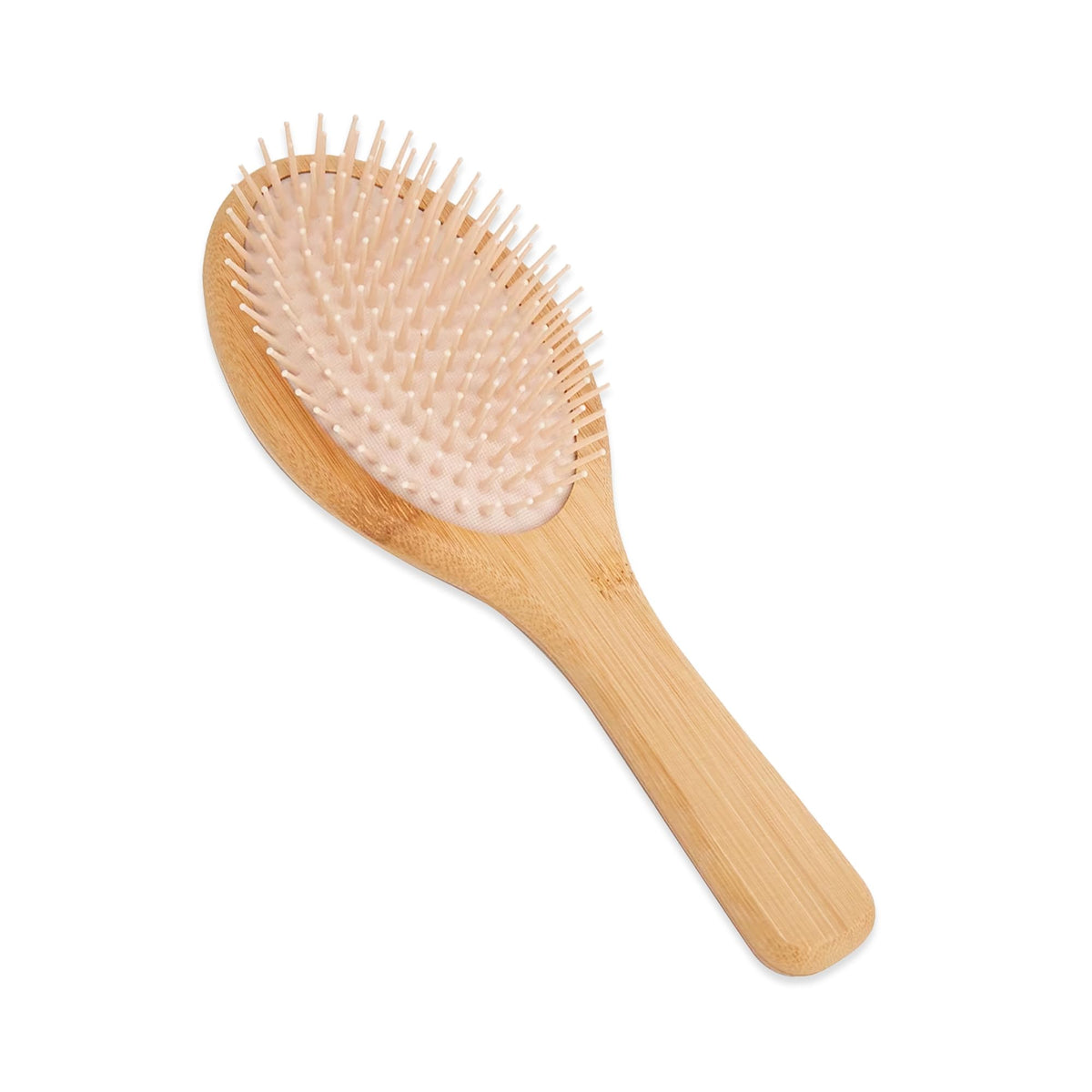 Anko Bamboo Oval Hair Brush| Cushioned Hair Brush With Pin Hole For All Hair Types - For Women, Men, Thick, Curly, Wavy, Long, Short, Wet And Dry Hair |24cm (H) x 7.5cm (W) x 3.2cm (D).