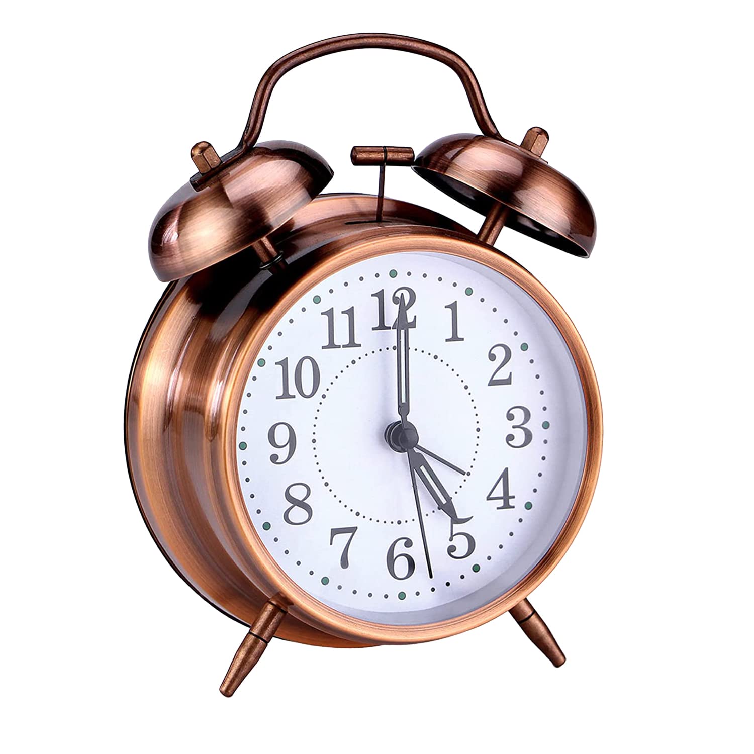 Kuber Industries Alarm Clock - Classic copper timepiece for any room