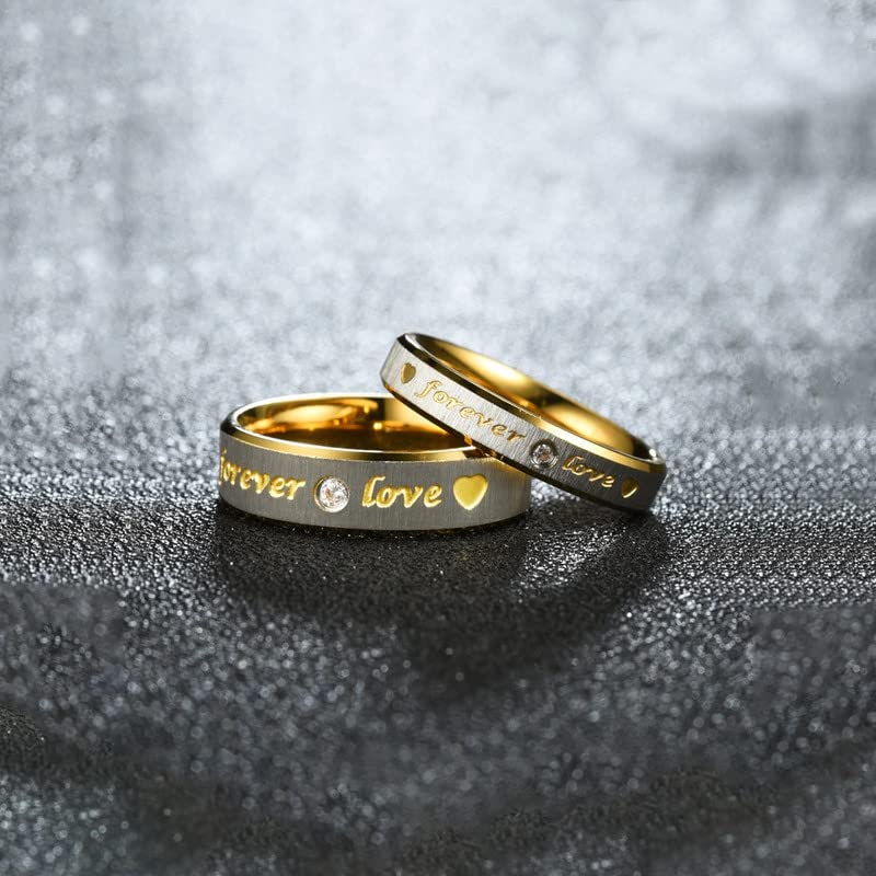 Yellow Chimes Couple Rings for MenVelentines Special Love Forever