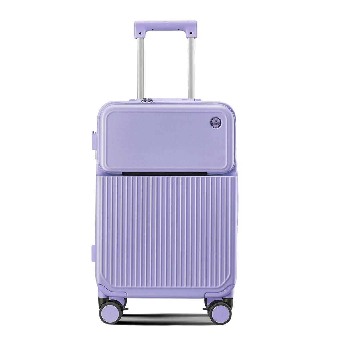 THE CLOWNFISH Polyester Hard Shell Spinner Trolley Bags For Travel | Suitcase For Travel | Cabin 8 Wheels Trolley Bags Luggage Bags | Trolly Bag -Lavender,60 Cm,Medium