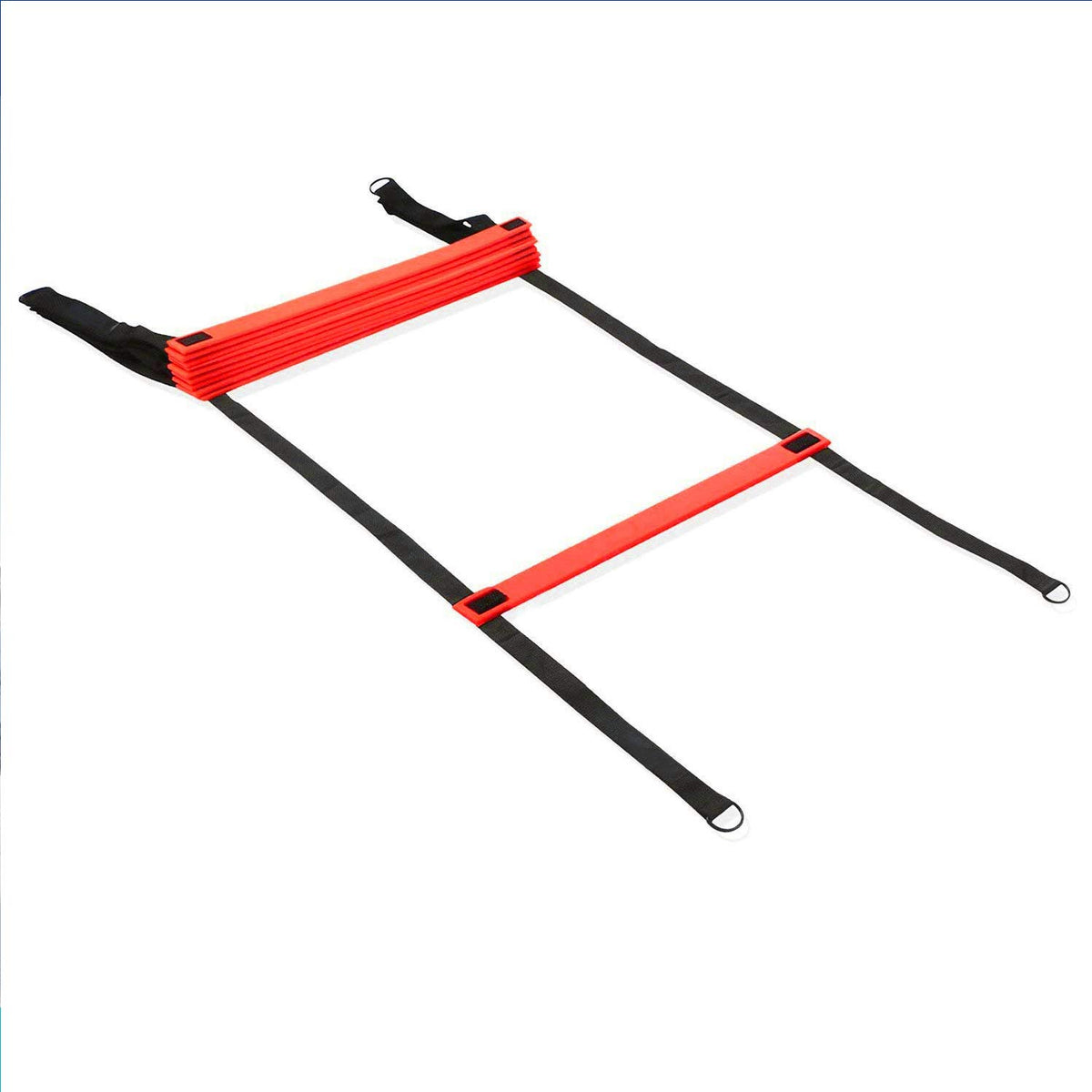 Strauss Adjustable Agility Ladder, (Red)