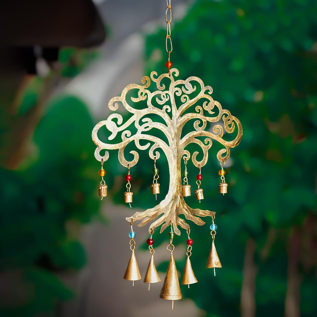 Ekhasa Tree of Life Metal Wind Chimes Home Decor Items for Home Living Room | Living Room Balcony Terrace Outdoor Wall Decoration Windchimes Items | Wind Chime Unique Home Decor Items for Balcony