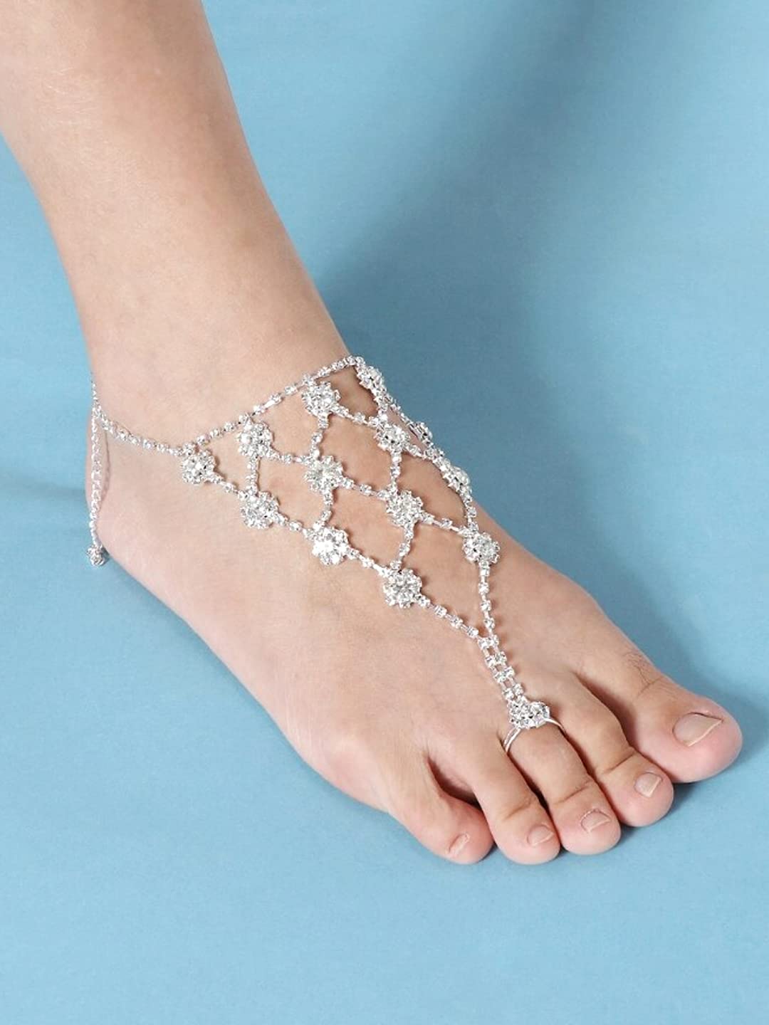 Yellow Chimes crystal anklet - Gift presentation in elegant box