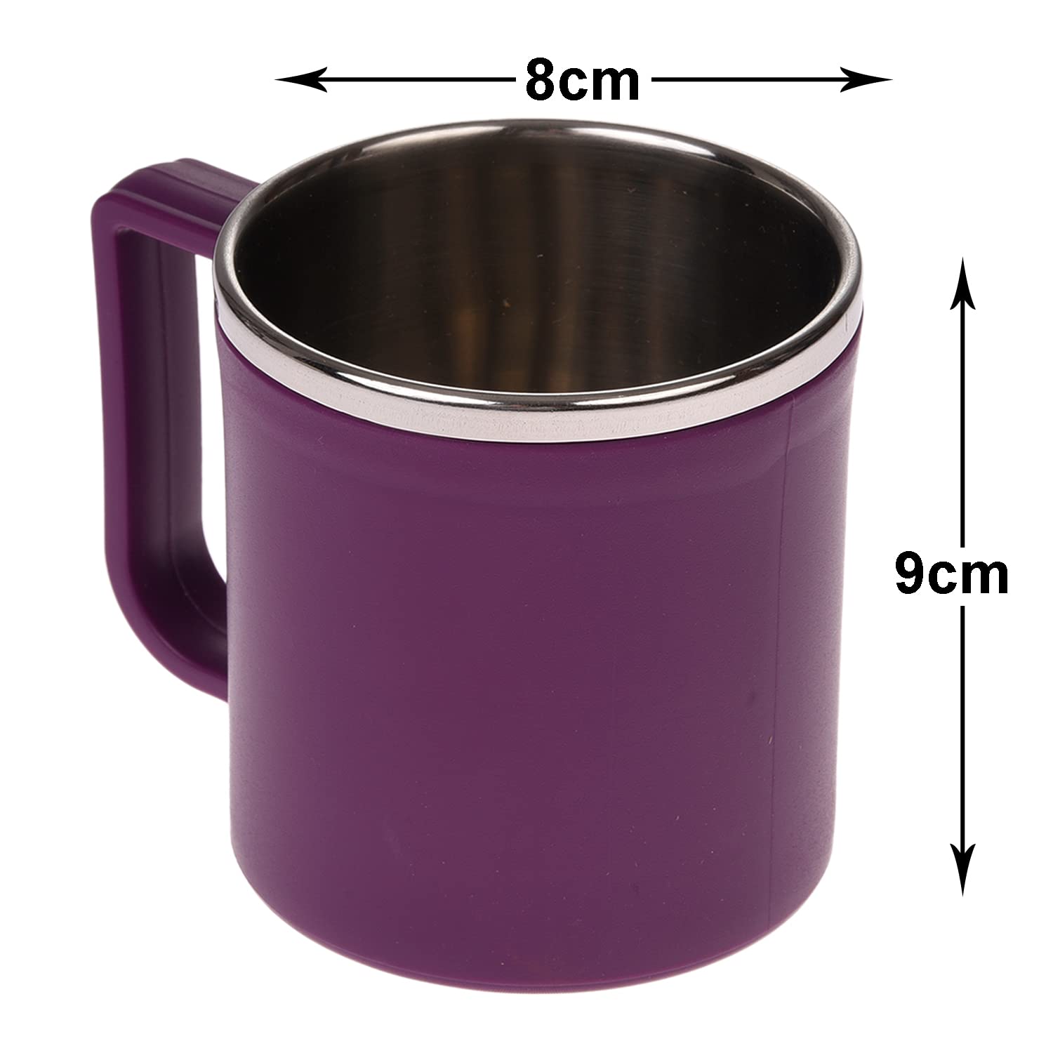 Kuber Industries stainless steel tea cup - Great for office