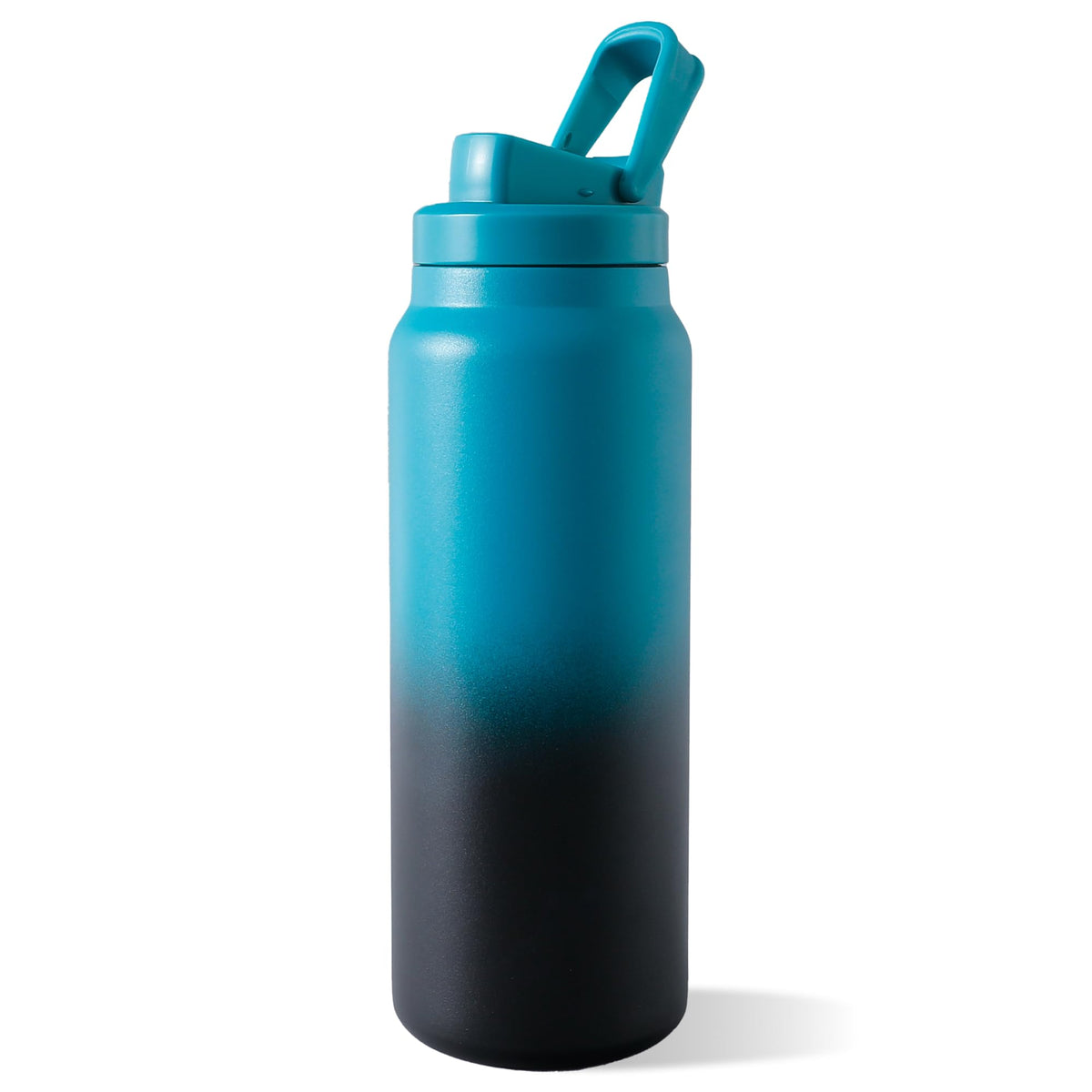 The Better Home Pulse | 900ml Stainless Steel Vacuum Insulated Printed Water Bottle | Keeps Contents Cold/Warm Upto 6-12 Hours | BPA Free | Gym | Office | Home | Travel | Teal-Black