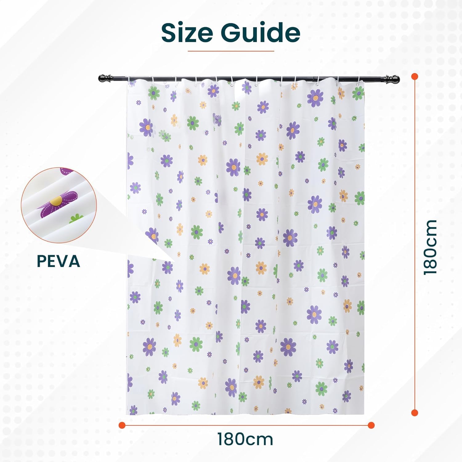 Kuber Industries shower curtain - Waterproof and stylish