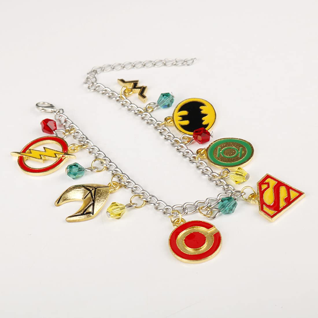 Yellow Chimes Silver Charm Bracelet - Elegant accessory