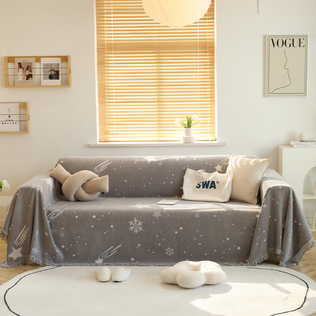 Kuber Industries Plush Chenille Throw - Warm and Soft