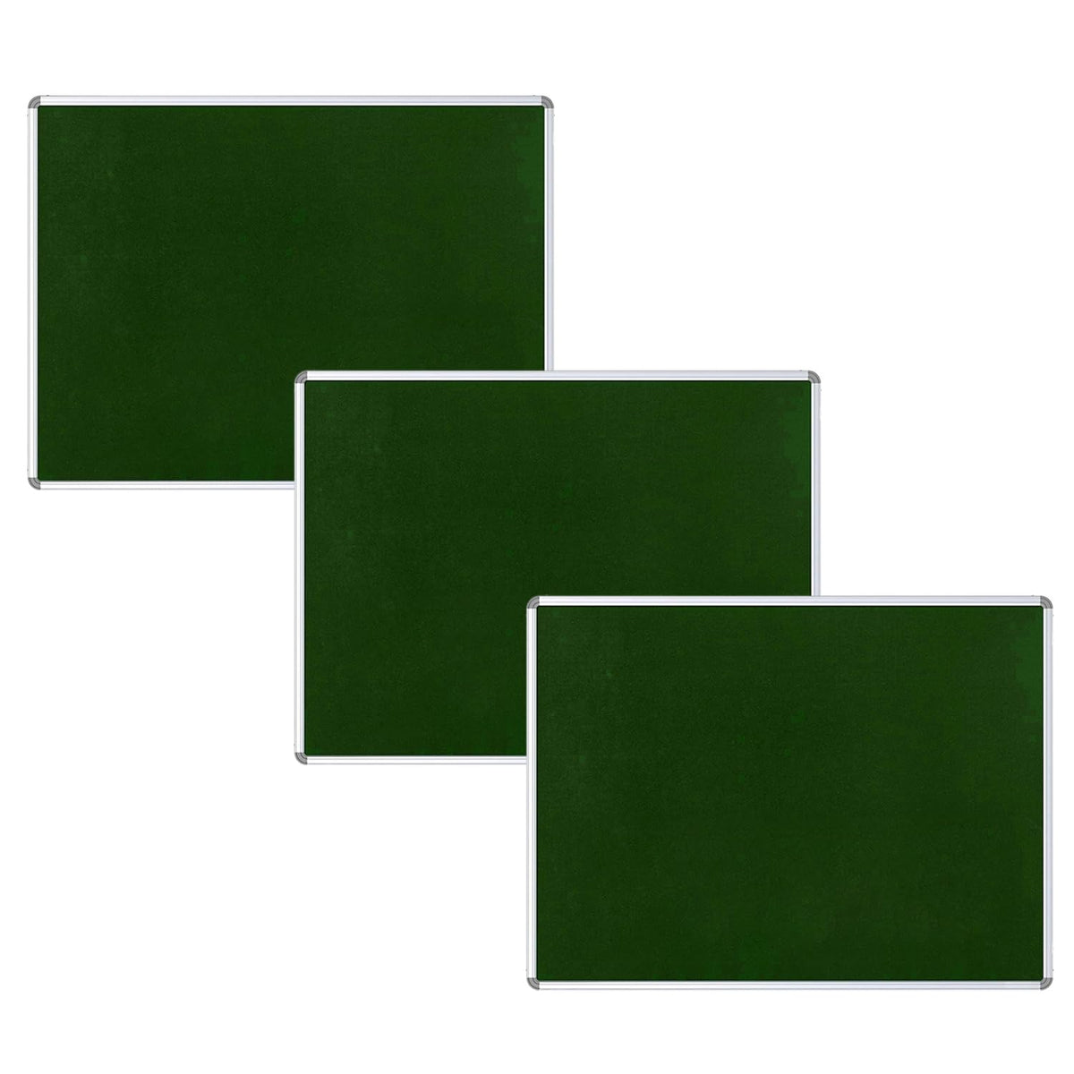 Kuber Industries- Pin-Up Board- 1.5 x 2 Feet-Pack of 3 (Green)