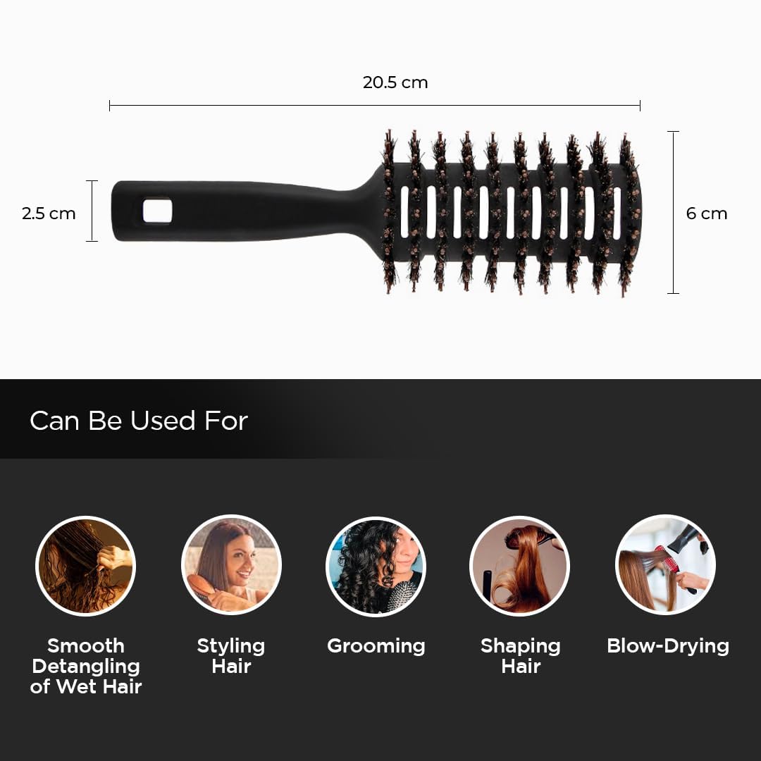 Kuber Industries Hair Brush - Compact design for travel